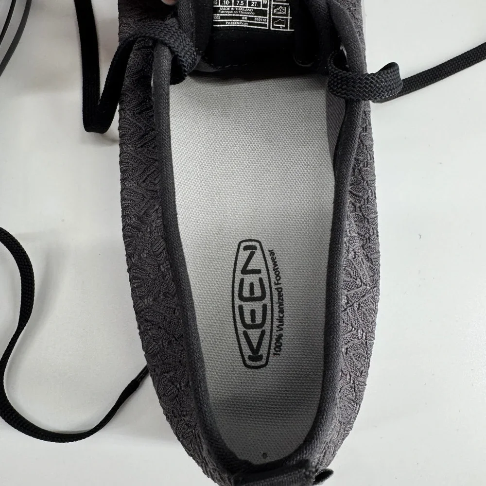 Keen Elsa Sneaker Womens 10 Black Lace Textured Low Top Casual Shoes 1018303